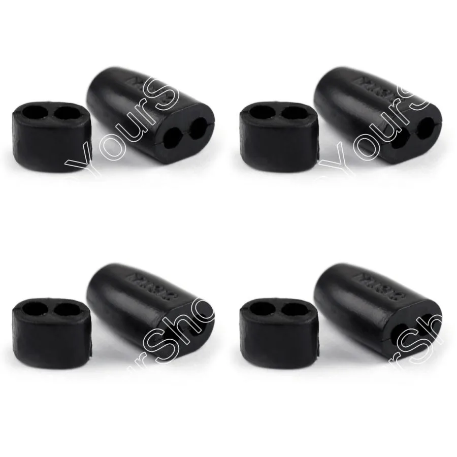 Areyourshop 4 пары 2,3 мм отверстие линии сплиттер наушников кабель контактный разъем для Sennheiser черный