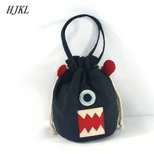 HJKL сумка на шнурке с мультяшным маленьким монстром, сумка для мобильного телефона