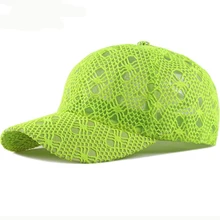 HT2534 дышащая летняя кепка s для женщин, шапки для папы, однотонная кружевная бейсболка, Женская Повседневная солнцезащитная Кепка в Корейском стиле, 6 панелей, бейсболка