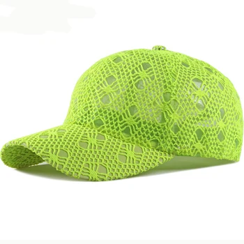 

HT2534 Breathable Summer Caps for Women Dad Hats Solid Lace Baseball Cap Ladies Casual Sun Hat Korea Style 6 Panels Baseball Hat