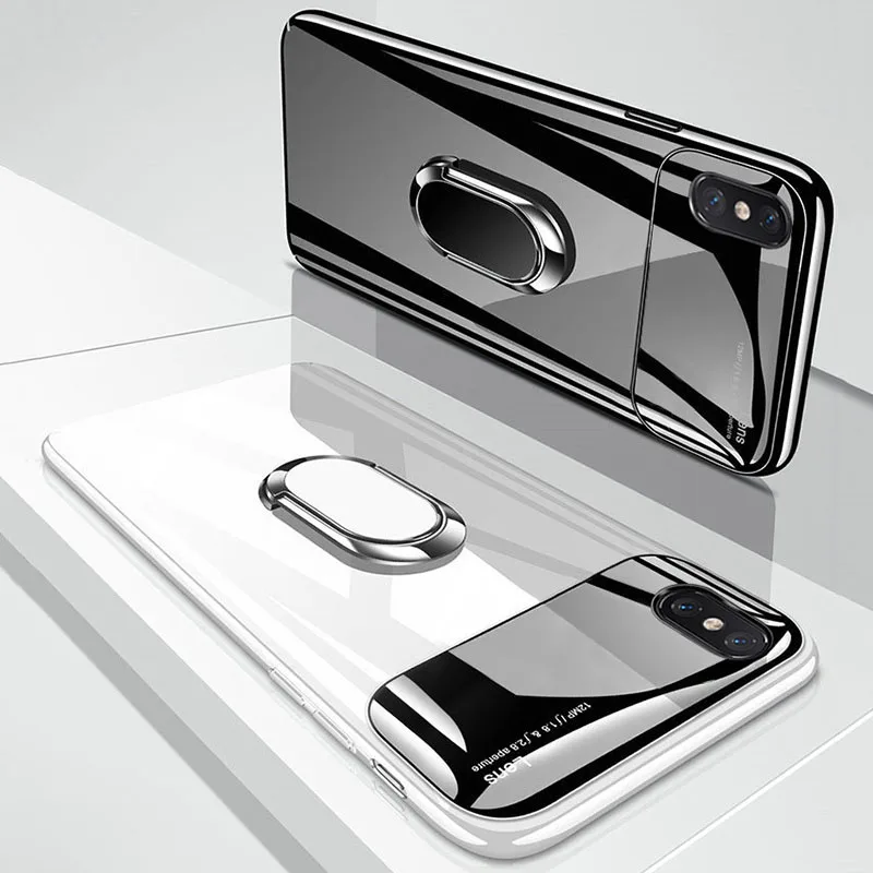 AOXIN чехол для телефона для iPhone 6 6s 7 8 Plus XR Xs Max чехол бампер на iPhone 6 7 X s чехол с магнитный держатель-кольцо для пальца
