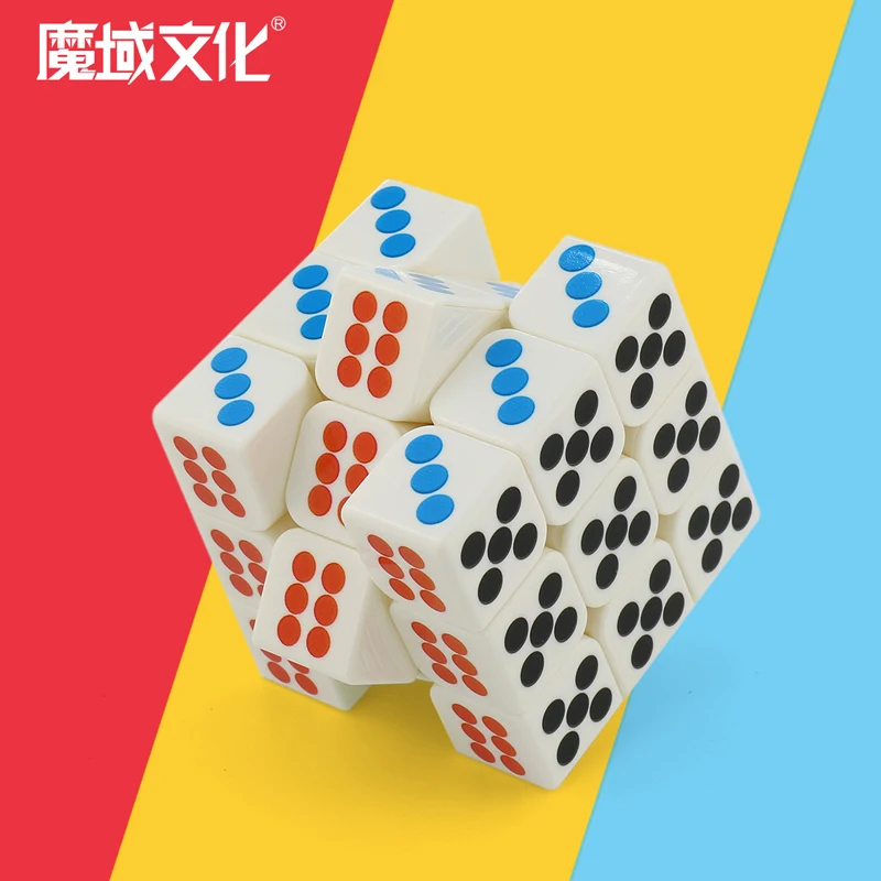 

MuYo MoFang JiaoShi Dice points Magic cube 3x3x3 Professional Cubo magico Speed Twist Puzzle Neo Cube Classic Toys For Children