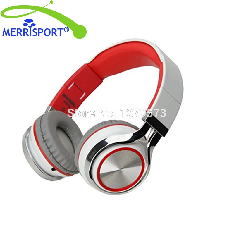 

MERRISPORT On-Ear Stereo Adjustable Foldable Folding Headphones Headsets with Microphone for Smartphones iPhone Samsung iPod MP3