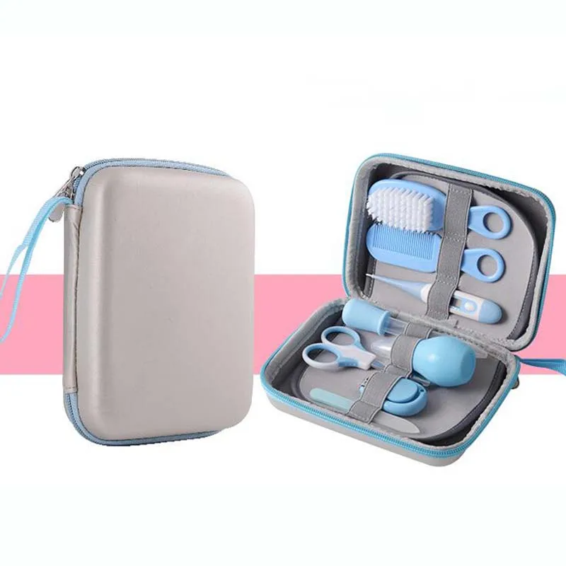 8Pcs Baby Grooming Health Care Manicure Set Baby Nail Care Practical Clipper Trimmer Convenient Daily Hair Brush Kits