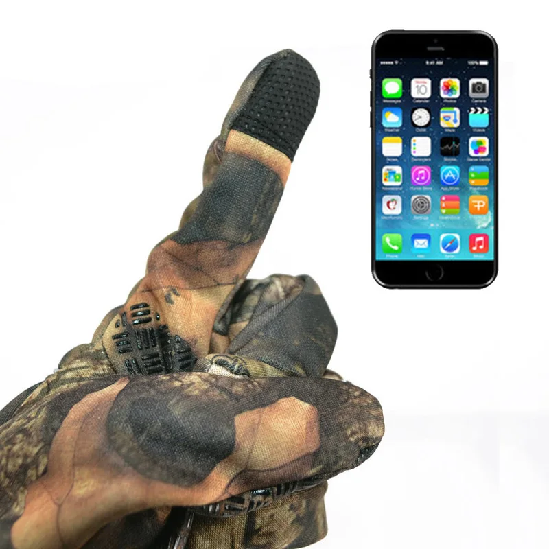 

Men Gloves for Fishing Windproof Touch Screen Glove for Smart Phone Mountain Bike Road Bicycle Riding size M L XL