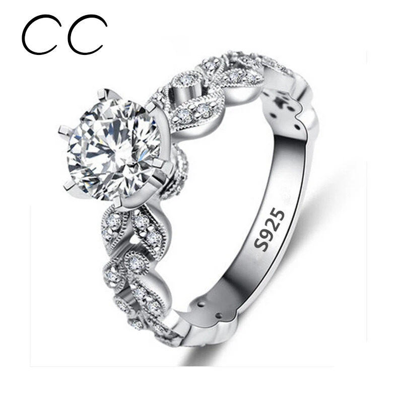 15 carat zirconia wedding engagement rings for women white gold color fashion jewelry female ring bijoux - Wholesale Wedding Rings 15 carat zirconia wedding engagement rings for women white gold color fashion jewelry female ring bijoux - Wholesale Wedding Rings