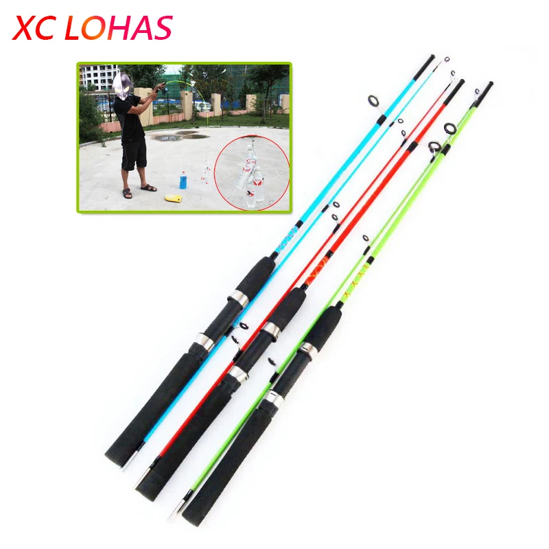 Random Color Solid Glass Fiber Lure Fishing Rod 1.2 / 1.3 1.4M for River Lake Sea Boat Low Price Fly Pole|fishing rod|fishing polelure rod |