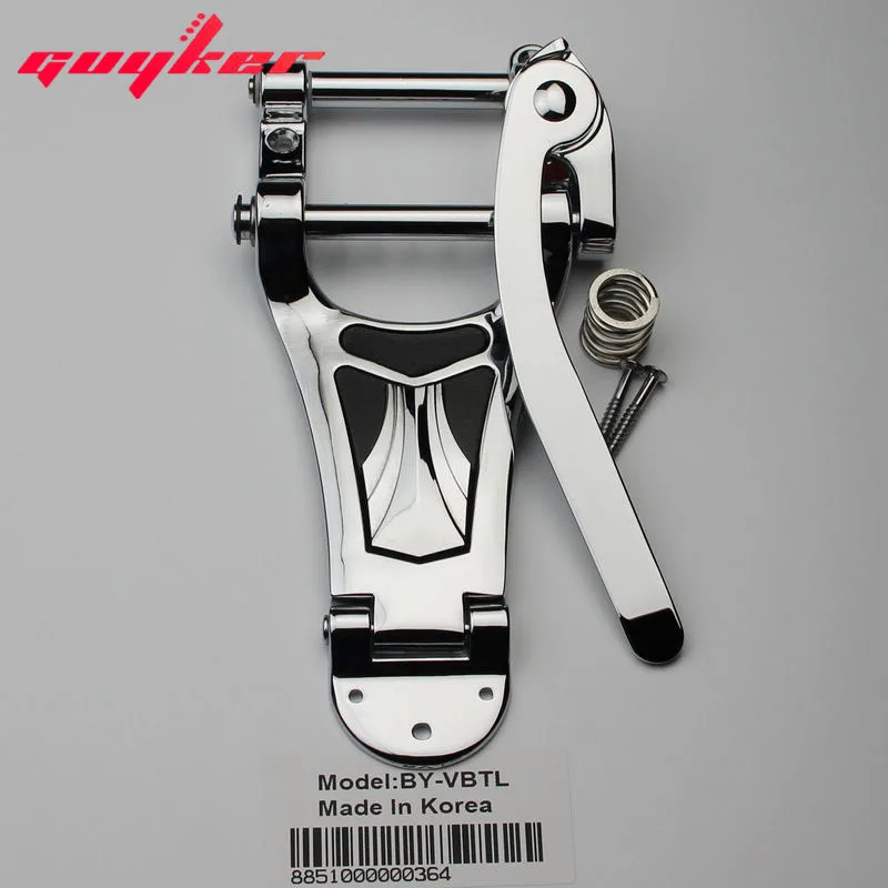 

Tremolo Vibrato Bridge Chrome Tailpiece Archtop for LP Guitar