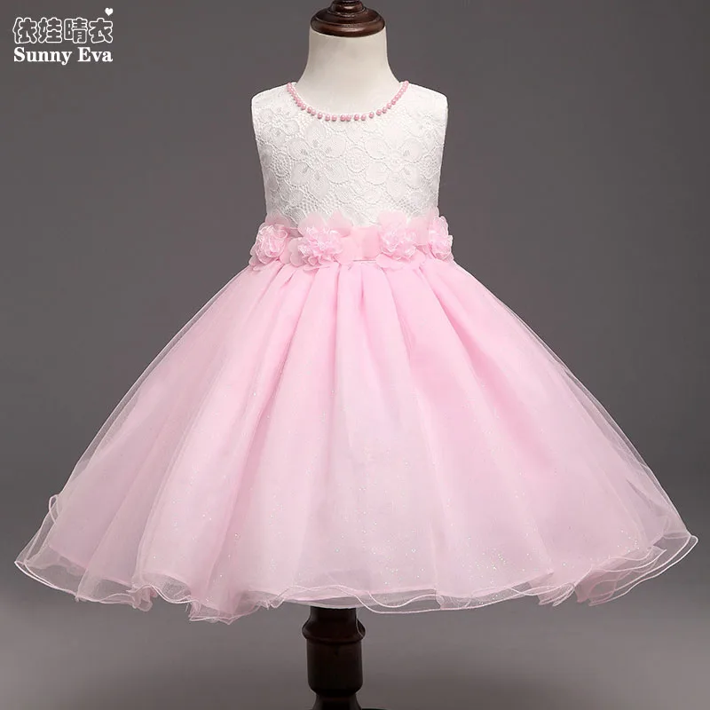 sunny eva lace princess party girl dress baby clothes Kids ball gown