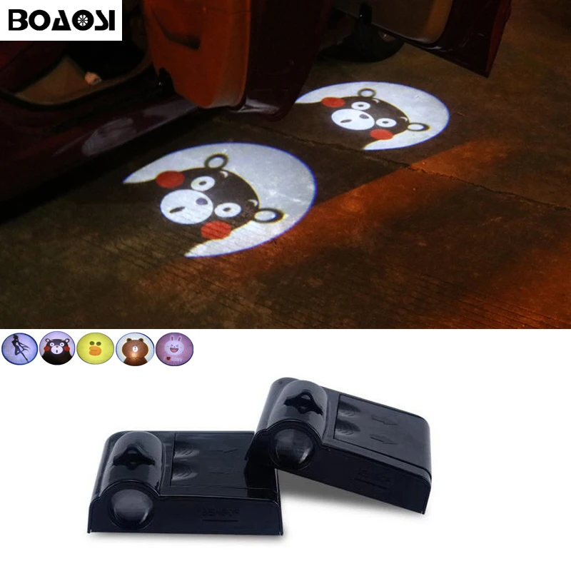 

BOAOSI 2 x Wireless Car Projector Light For Suzuki Swift Spoiler Grand Vitara SX4 Jimny Samurai Bandit Alto Gsxr 600 GS500 Liana