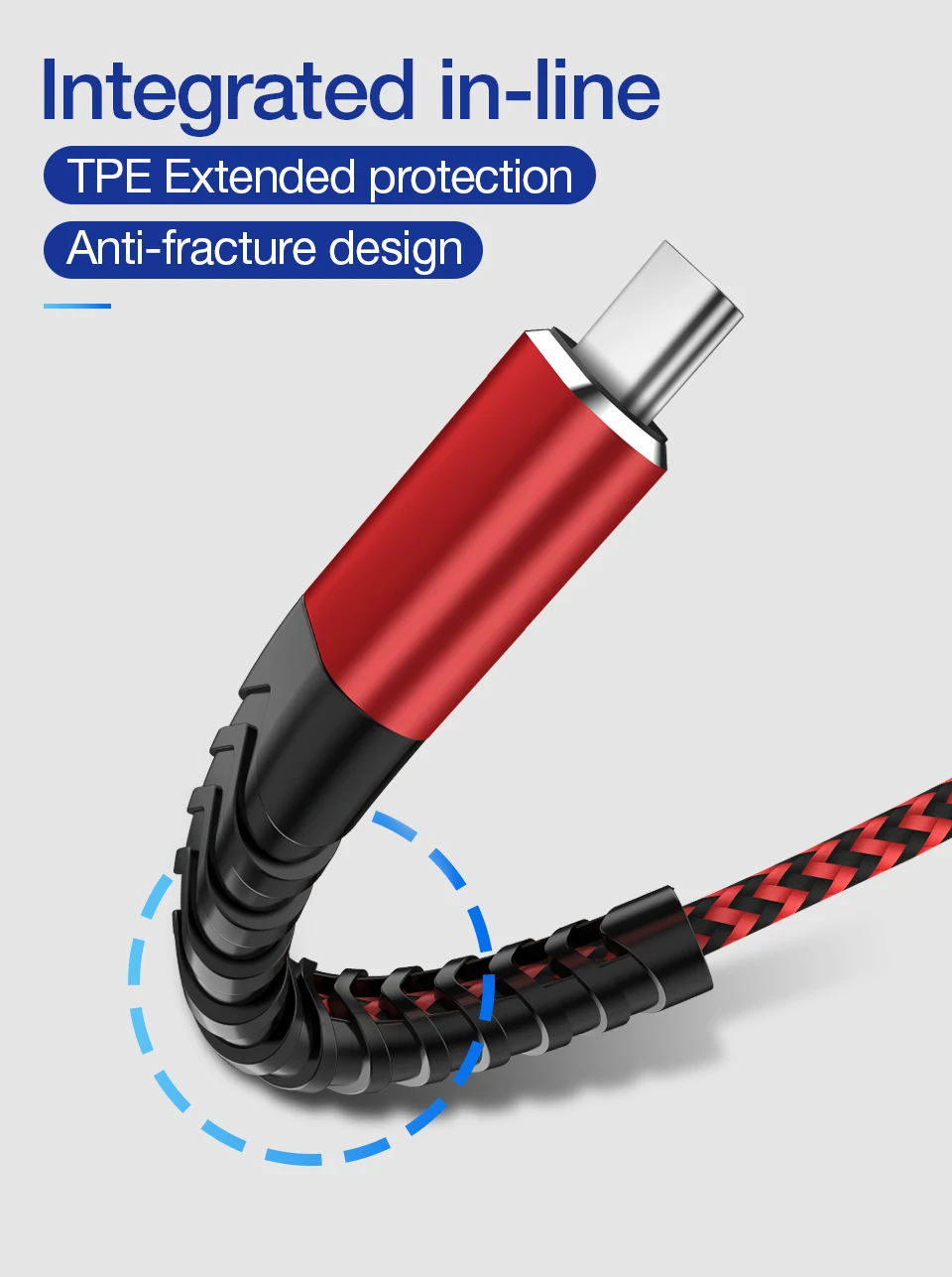 Кабель для быстрой зарядки posugear 2.4A type-C, кабель для быстрой зарядки, кабель для синхронизации данных type-C, usb-кабель для samsung, huawei, xiaomi