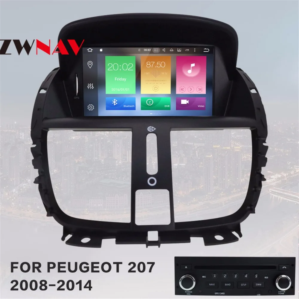 

2 Din Android 8.0 7.0 4G 32G Octa Core Car GPS Navi Car DVD Player For Peugeot 207 2008-2014 Mutimedia Autoradio Free Map WIFI