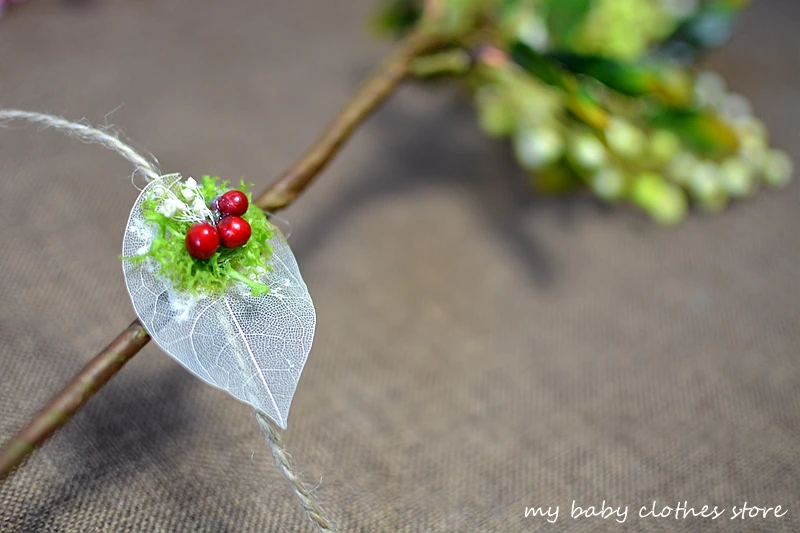 new style dried flower baby headband  photography props fashion lovely photography props shooting accessory