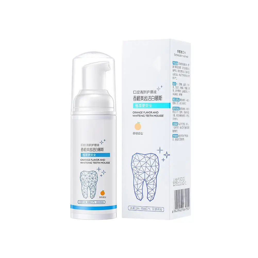 

Tooth Mousse Foam Toothpaste Remove Bad Breath Tooth Stains Fresh Breath Oral Cleaning Care Foam Teeth Whitening Cream