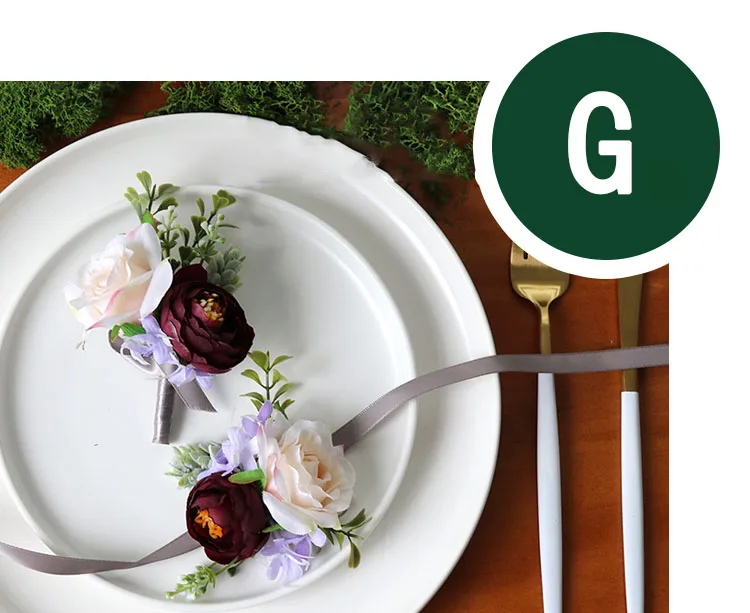 wedding boutonniere wrist corsage marriage  (1)