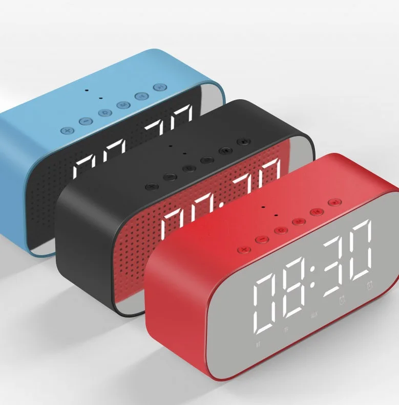 Casaland светодиодный дисплей Цифровой Будильник Bluetooth динамик Портативный