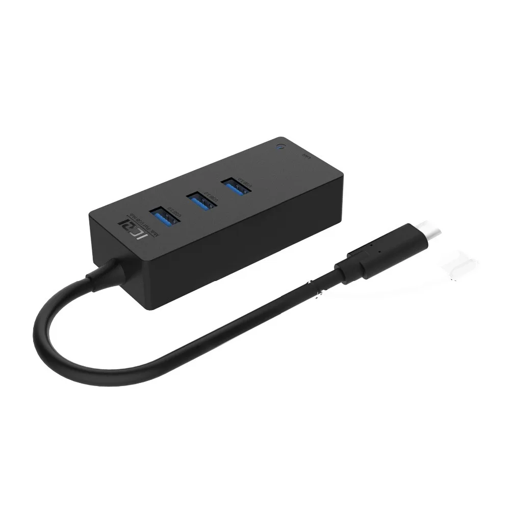 ICZI Multi-Функция Тип C USB-C Суперскоростной концентратор внешний 3 * USB 3,0 Порты с RJ45 адаптер для Тип C портативных ПК