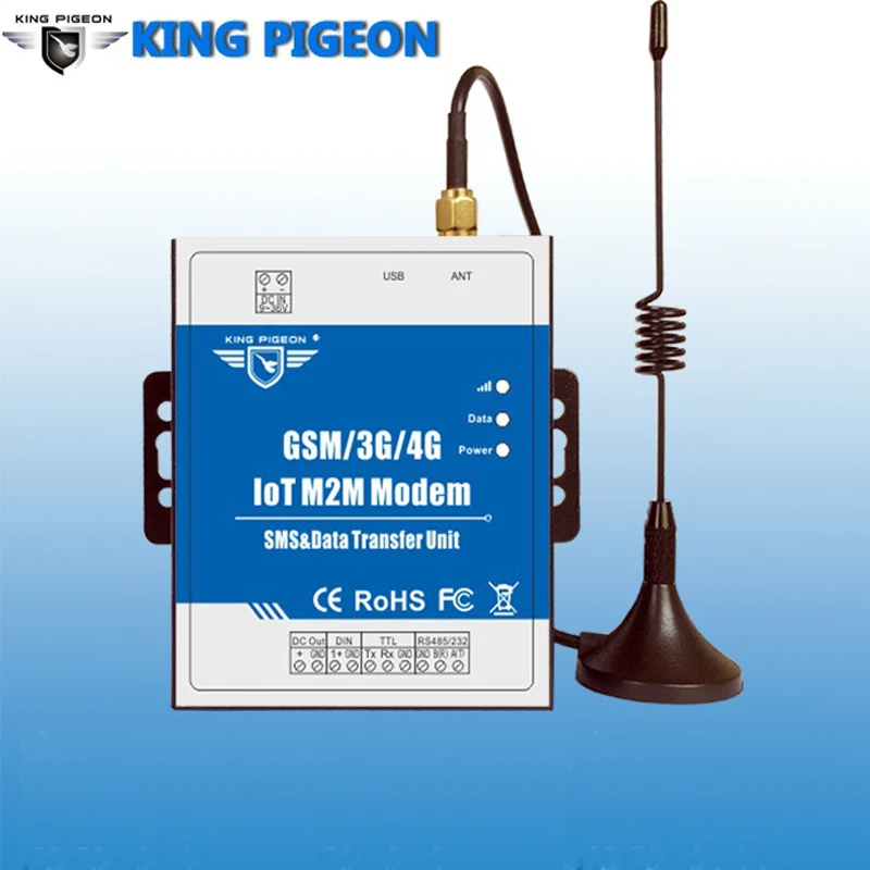D223 IOT M2M Modem DTU Supports Transparent Transferring SMS With TTL RS485 Port For Smart Meter PLC GSM/GPRS/3G/4G DTU