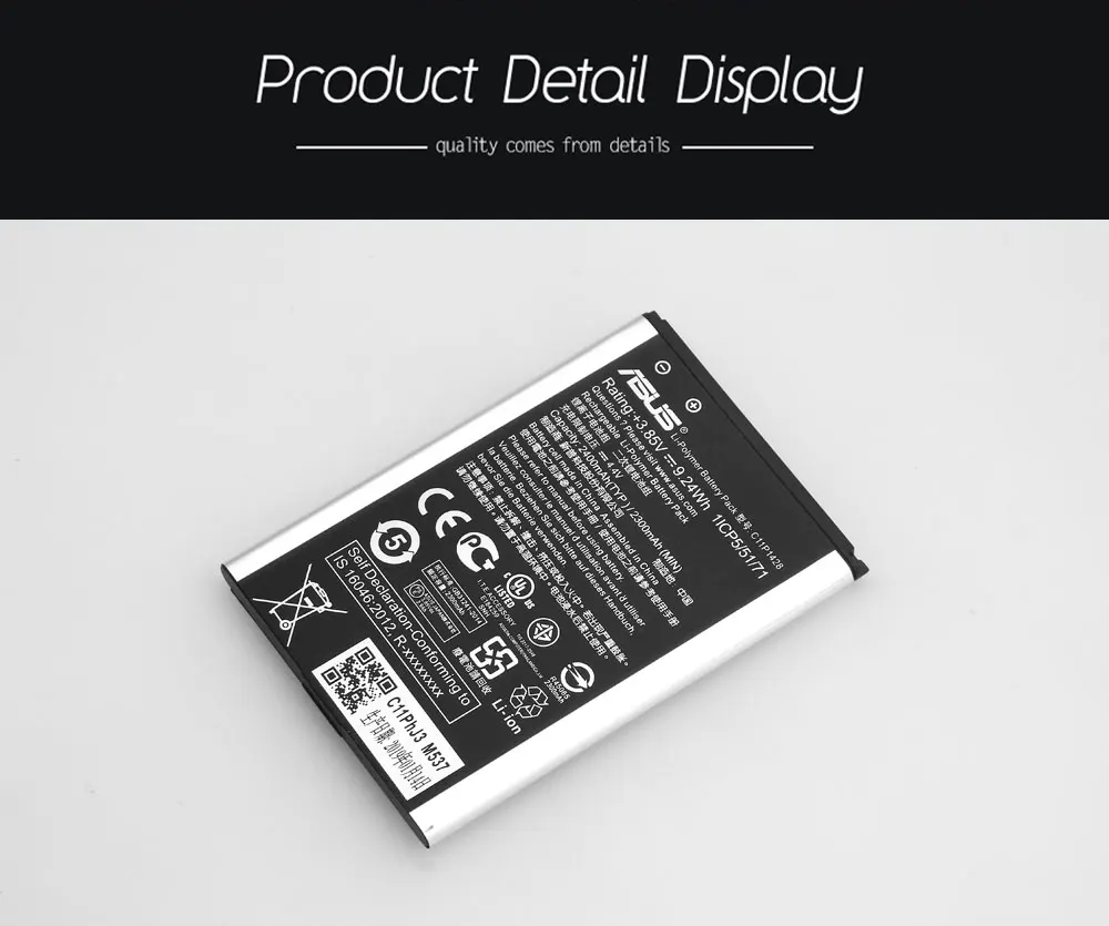 ASUS сменный аккумулятор для телефона C11P1428 2400 мАч для Asus ZenFone 2 Laser ZE500KL ZE500KG Z00ED " Бесплатные инструменты