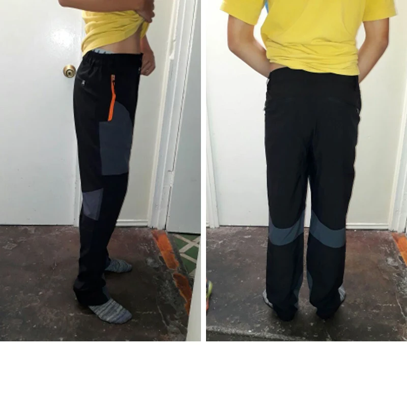LoClimb de verano de los hombres Ultra-delgada transpirable senderismo Camping pantalones hombres deporte al aire libre pantalones de secado rápido para el senderismo escalada AM109