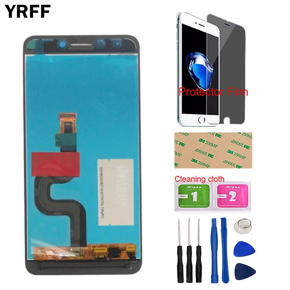 Tanie Mobilny montaż wyświetlacza LCD ekran LCD ekran matrycowy do wyświetlacza LCD LEAGOO T8S T8 S + ekran dotykowy narzędzia folia ochronna