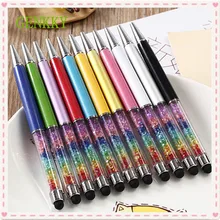 11 шт. Kawaii Хрустальная ручка Алмазные шариковые ручки Канцелярские Шариковые Ручки стилус 11 цветов маслянистый черный/синий заправка 0,7