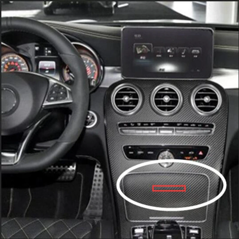 75 мм эмблема значок для Amg центральная консоль для салона Fob Логотип для автомобильного стайлинга аксессуар 3D наклейка для Benz GLK gla хром глянцевый черный