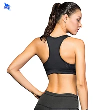 Женский тренировочный эластичный Топ для йоги, мягкий жилет, анти-шок, пуш-ап, бюстгальтер для фитнеса, быстросохнущий, спортивный бюстгалтер-борцовка