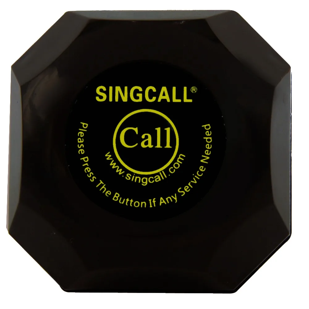 Беспроводная система ухода за пациентами SINGCALL 10 черных колокольчиков APE560 и 1