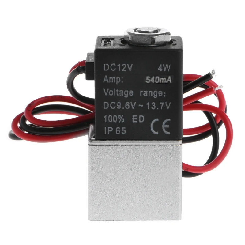 Нормально закрытый Соленоидный клапан 12V DC 1/8 &quotw/провод для воздушной газовой