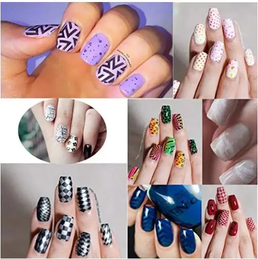 

1pcs Nail Art Stamping Plates Templates - Geometric Drawing Summer Pattern Manicure Print DIY Image Nail Stamper E000802