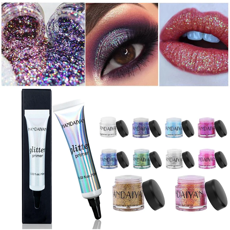 Trucco di Base Primer, base trucco Rossetto Prodotti di base Highlighter Crema Per Gli Occhi Occhio ombra Tuta Impermeabile Glittter Ombretto In Polvere Pigmento Primer, base trucco