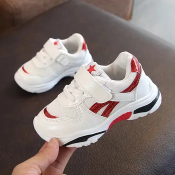 

sports running shoes Boys girls 2019 new fashion children's Breathable Non-Slip shoes student baby kids magic mesh running shoes