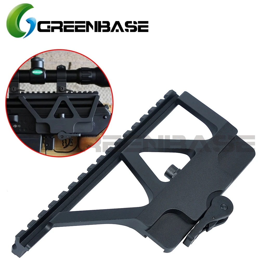 

Greeenbase Russian AK Tactical QD Quick Detach AK47 AK74 Side Rail Mount 1913 Rails Hunting Scopes Base Mount Fit C39v2 SAM7SF