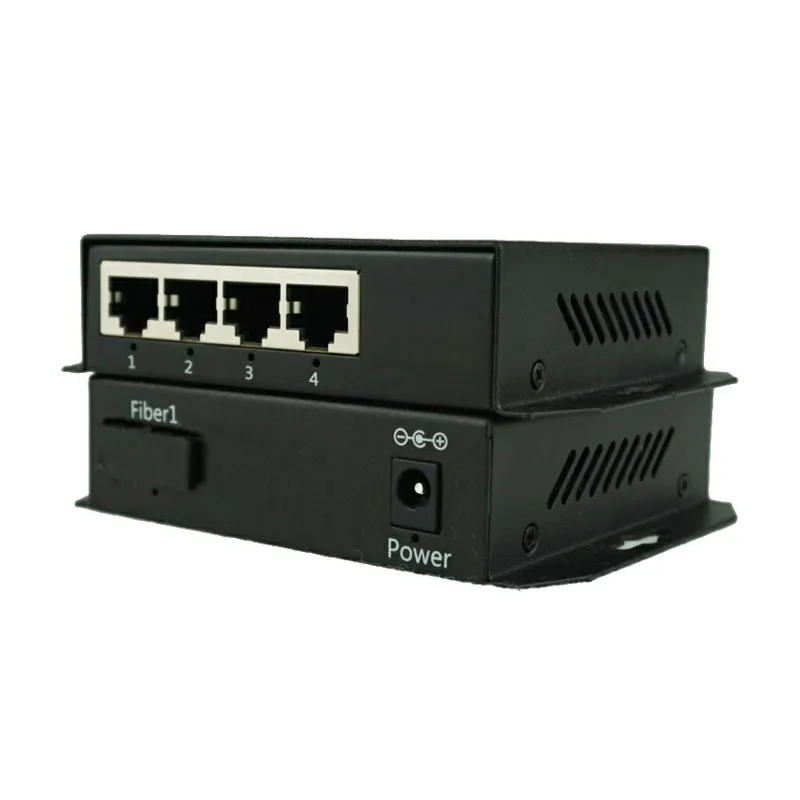 1F4E волоконно-Быстрый ethernet коммутатор 1 одномодовый двойной волоконно-оптический