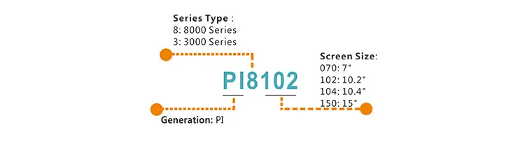 Wecon 7 дюймов pi8070 advanced ичм с RS232 RS422 RS485 интерфейс