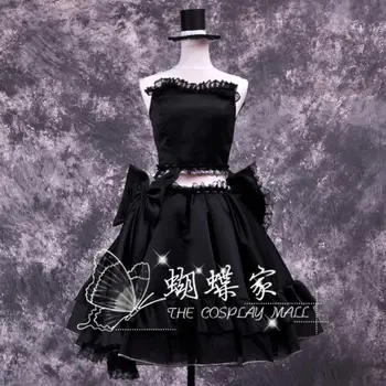 

Halloween new style VOCALOID MAGNET Cosplay costume Lolita black dress Free shipping