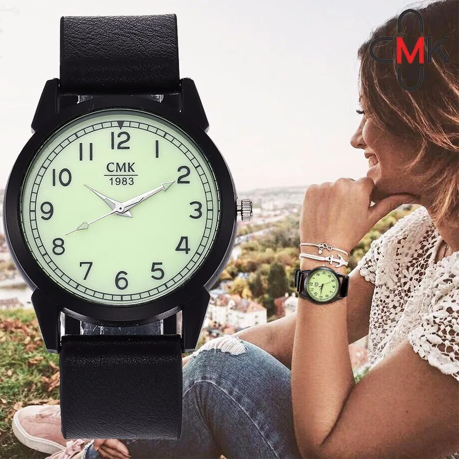 

CMK Leather Women Watches Luxury Brand Quartz Watch Casual Ladies Watches Women Clock Montre Femme Relogio Feminino