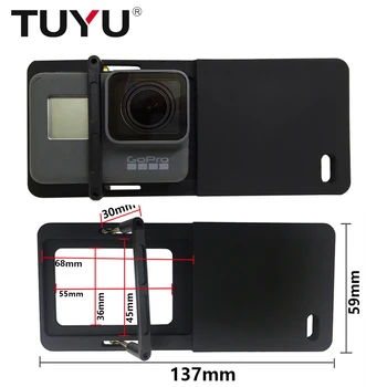 

Switch Mount Plate Adapter For Gopro 6 5 4 xiao Yi mi 4k eken cam For DJI Osmo Mobile Zhiyun Handheld Gimbal Camera Accessories