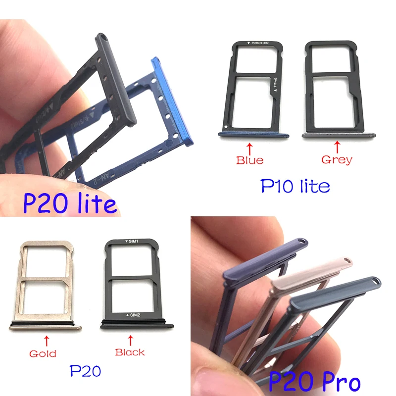 oriëntatie Toeschouwer Grote hoeveelheid For Huawei P10 P20 Lite Pro Sim Card Slot Sd Card Tray Holder Adapter -  Mobile Phone Housings & Frames - AliExpress