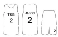 uniforme do basquetebol da juventude