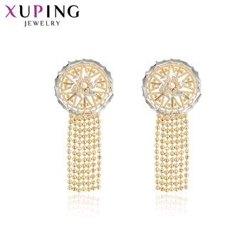 

Xuping Exquisite Vintage Multicolor Temperament Ladies Long Earrings for Women Thanksgiving Jewelry Gift 91305
