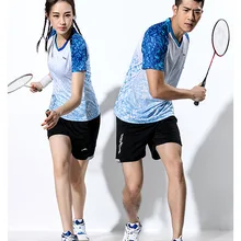 Теннисные рубашки Femal/Male, футболки для бадминтона, шорты, теннисные рубашки для девочек, юбки из Джерси для настольного тенниса, футболки для пинг-понга белого цвета