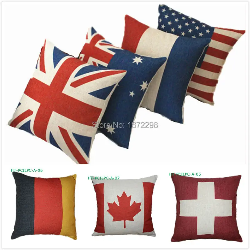

Free shipping 160 types Anglo pattern 40/45/50/55/60cm polyester/cotton ImItated Linen Digital Print Cushion Cover HT-PCILPC-A