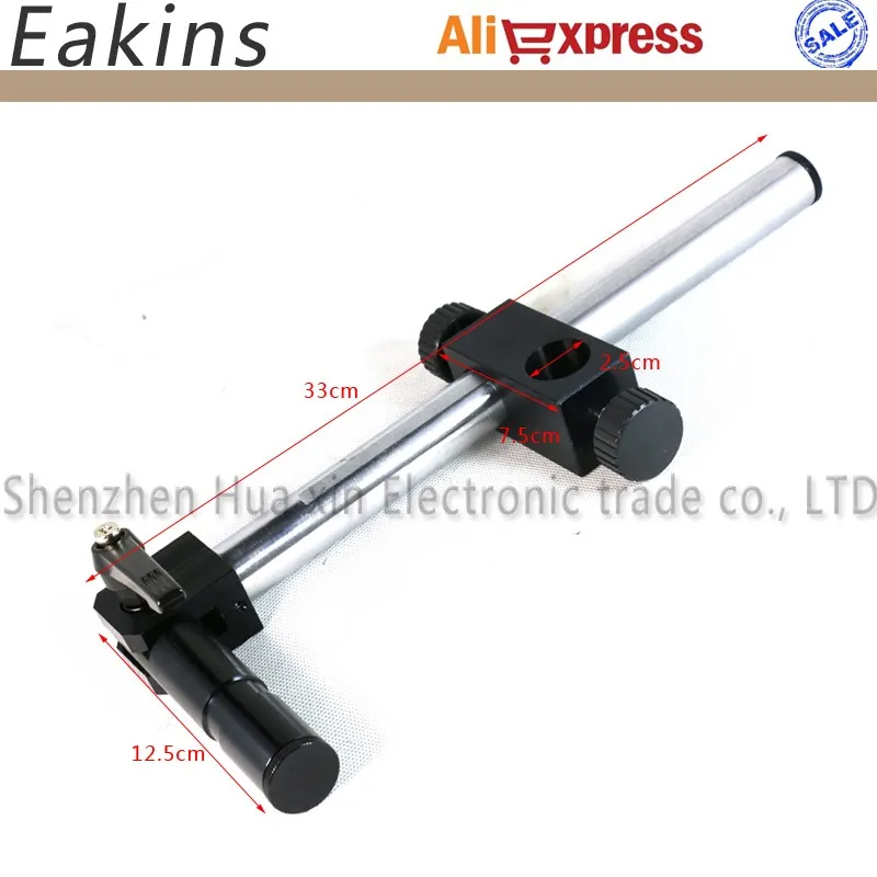 Billige Einzigen Arm Dreh Stand Einstellbare Boom Große Stereo50mm Ring Halter Für Labor Industrie Mikroskop Kamera