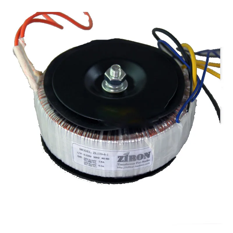 Dual 24V dual 15V 150W pure copper toroidal transformer LM3886