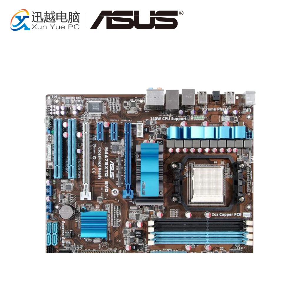 

Asus M4A79XTD EVO Desktop Motherboard 790X Socket AM3 DDR3 SATA2 USB2.0 ATX