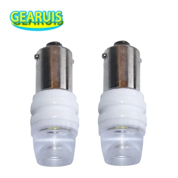 

10pcs Car Marker Lamps T11 363 BA9S ceramic Led T4W 3 SMD 2835 Car License Plate Light Turn Signal Bulb Parking Lights Door Lamp