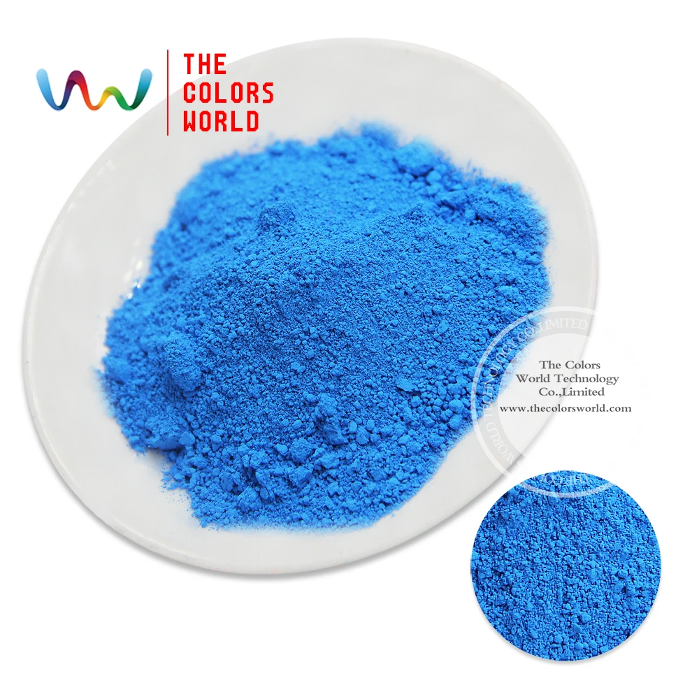 

TCFG-619 Blue neon Colors Fluorescent Neon Pigment Powder for Nail Polish&Painting&Printing 1 lot= 10g/50g