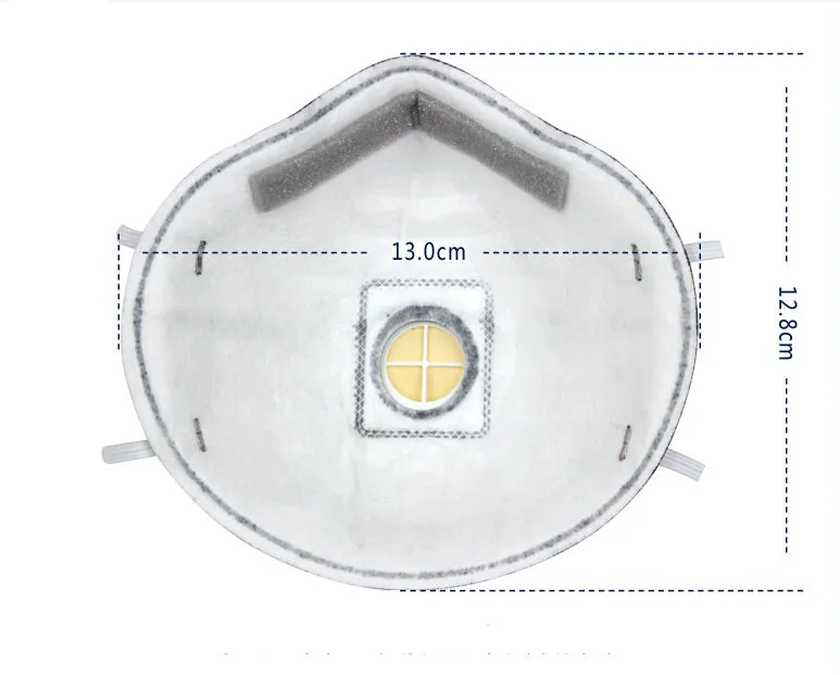3 м 9913V с активированным углем 10 шт./лот 3 м PM2.5 маска с дыхательным клапаном маски против формальдегида защитные противогазы H17